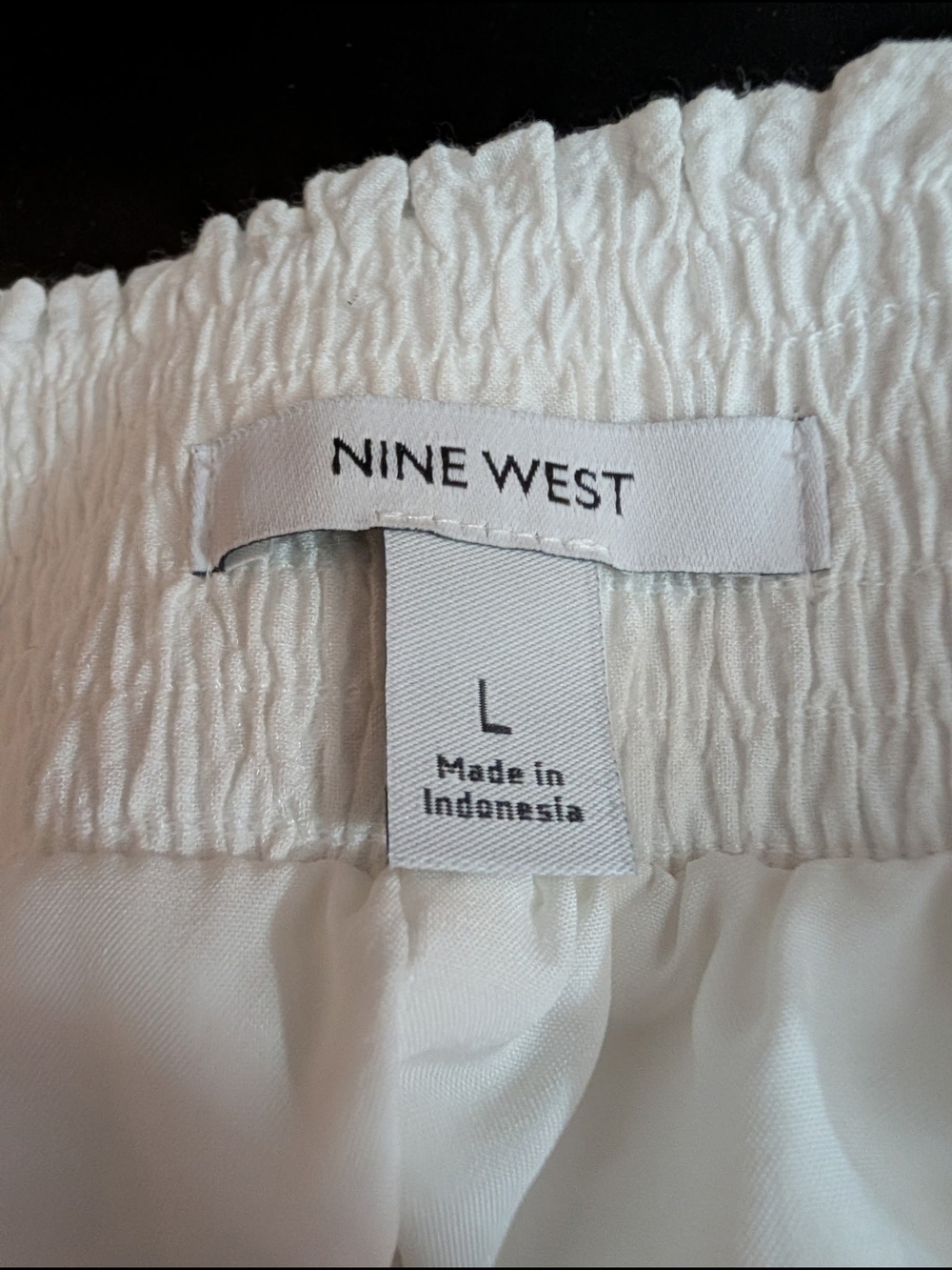 Nine West White Eyelet Tiered Midi Skirt - Picture 3 of 4